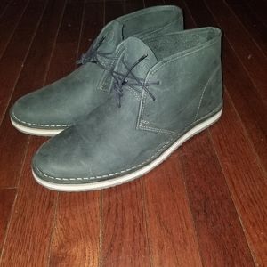 Jackthreads blue suede dessert boot